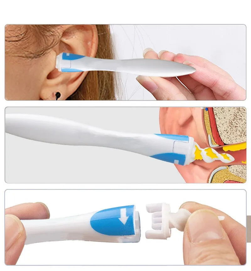 Full view of the Gentle Spiral Earwax Remover and its soft, flexible tips