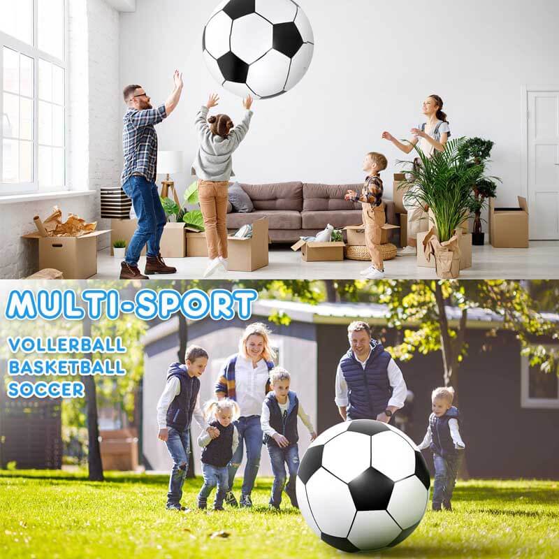 Durable giant inflatable soccer ball, ideal outdoor toy for garden or backyard fun