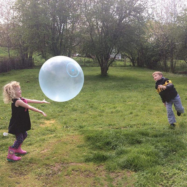 Oversized inflatable bubble ball, tear-resistant for lively summer outdoor active play.