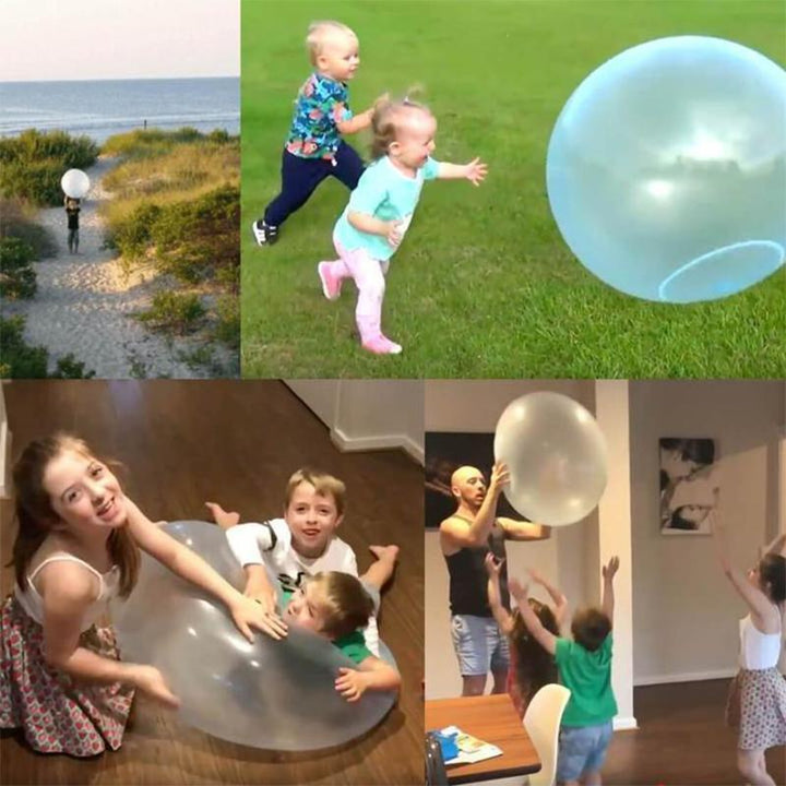 Unisex giant inflatable bubble ball toy for active play, great for kids and family fun.