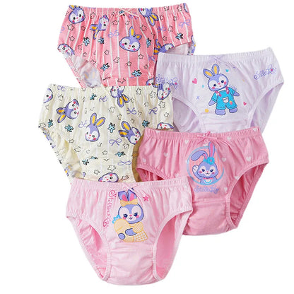 Girls' unicorn underwear, 5-pack pure cotton panties ensuring breathability