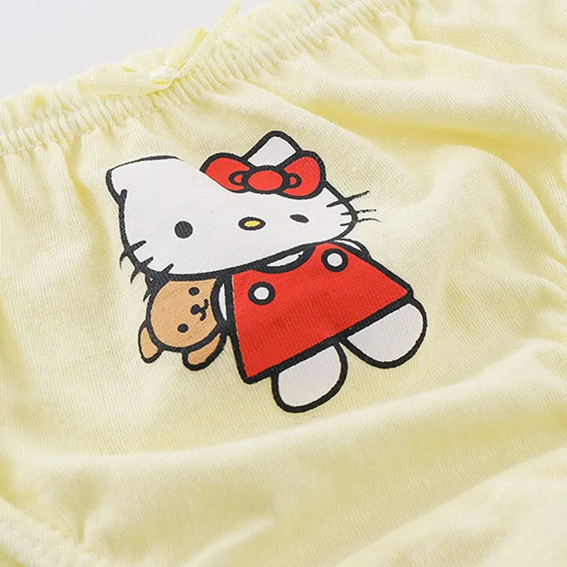 Toddler girls' underwear, 5-pack white cotton briefs with colorful unicorn print