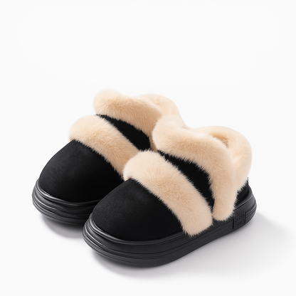 Fashionable girls' cozy winter boots in brown, designed for warmth and comfort.