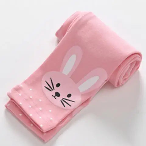 Soft touch girls' leggings with bright cartoon prints, designed for toddler and youth.