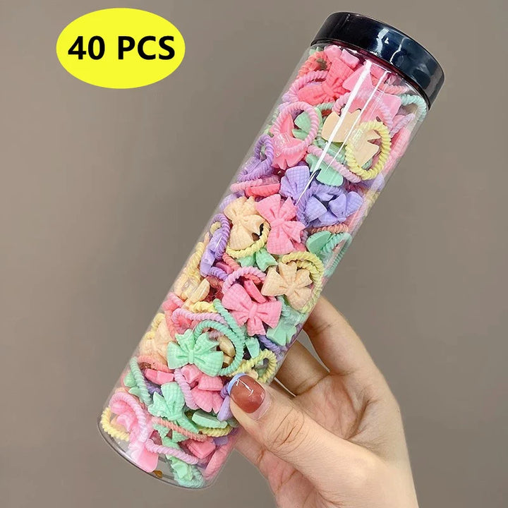 Colorful elastic flower hair bands, versatile cute hair accessories for all occasions.