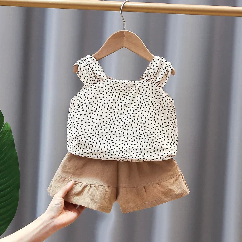 Girls Cotton Summer Outfit Set