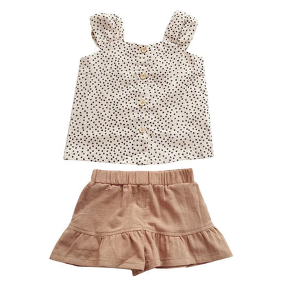 Girls Cotton Summer Outfit Set