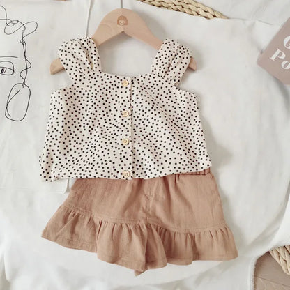 Girls Cotton Summer Outfit Set