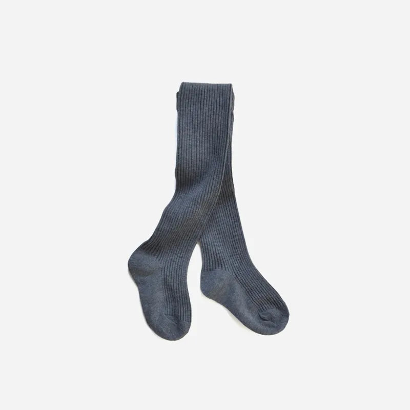 Comfortable girls' cotton leggings, knitted for warmth, ideal for toddler fashion and children's apparel.
