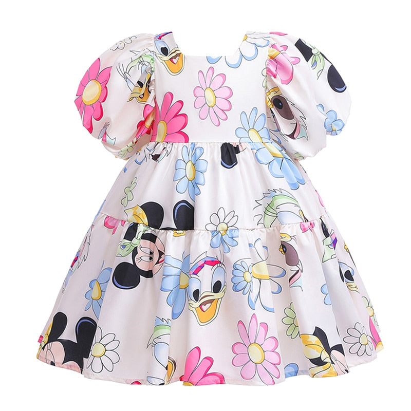 Comfortable and casual girls' denim floral dress, an excellent choice for toddler summer wear