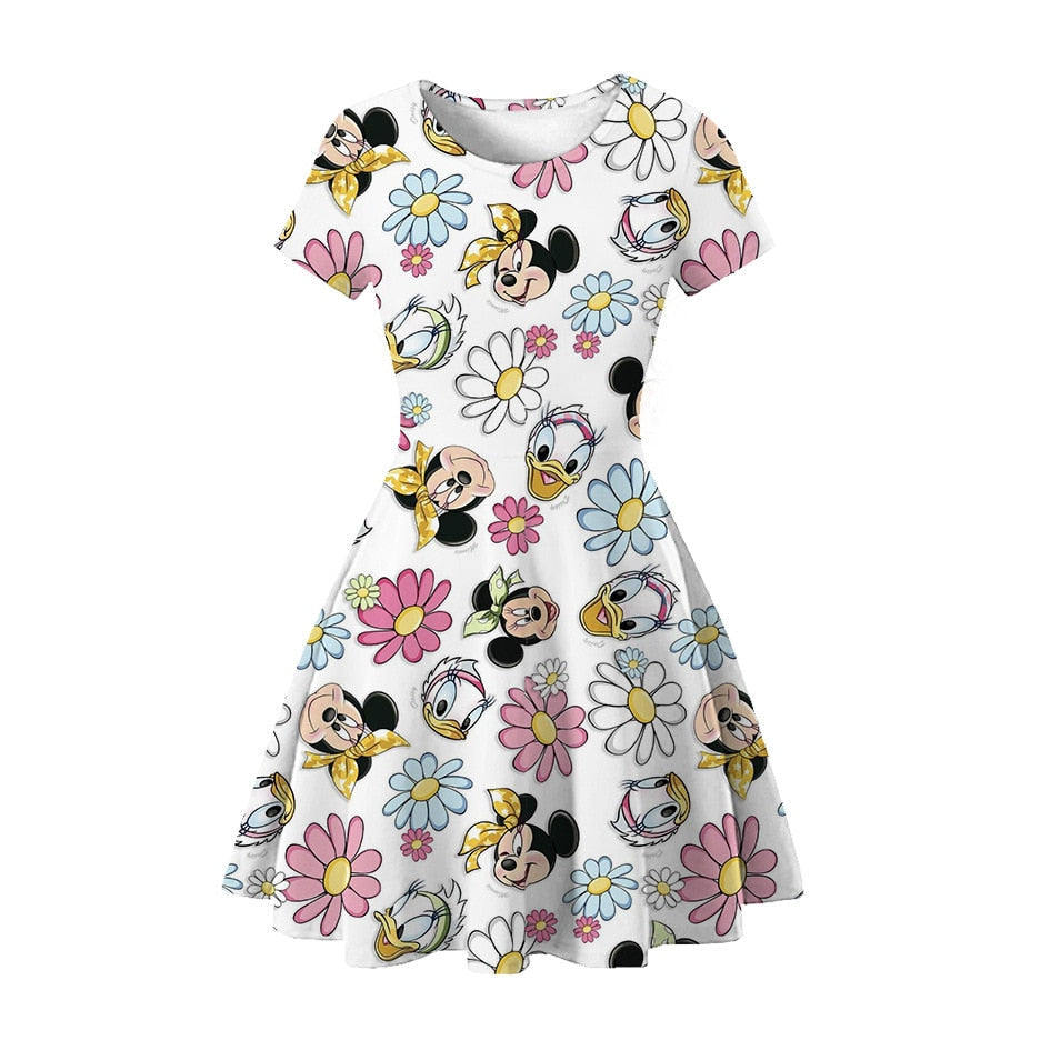 Cute girls' clothing: a denim floral dress, perfect for warm weather and playdates