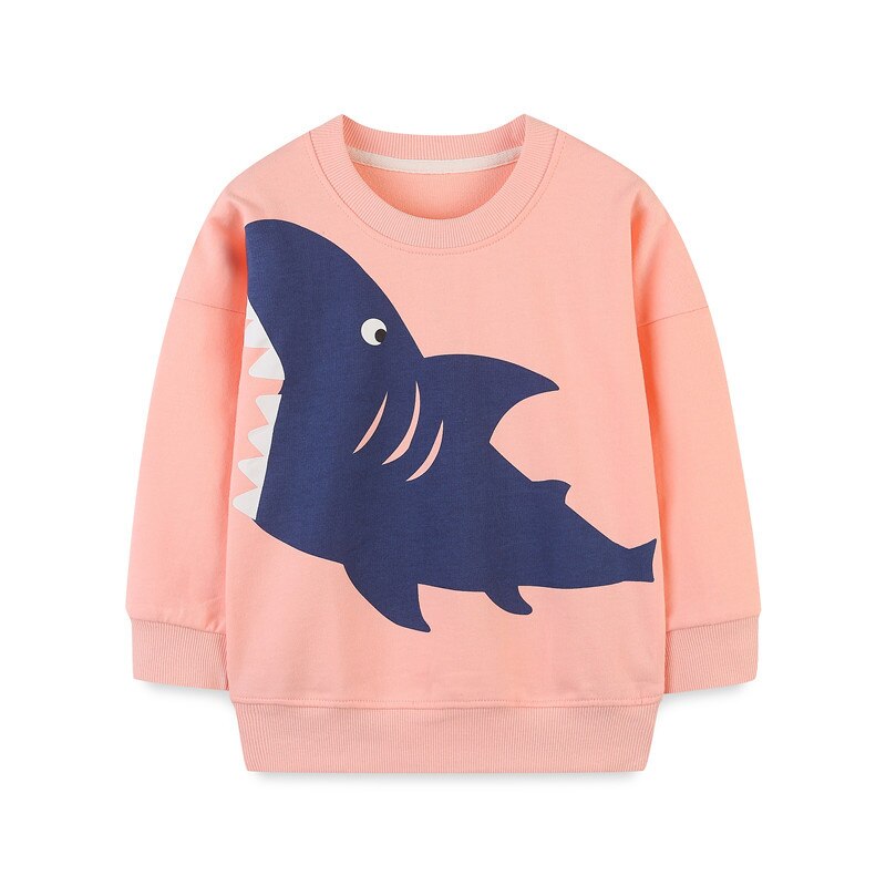 Girls' cotton pullover sweater with a vibrant unicorn embroidery, perfect for kids fashion