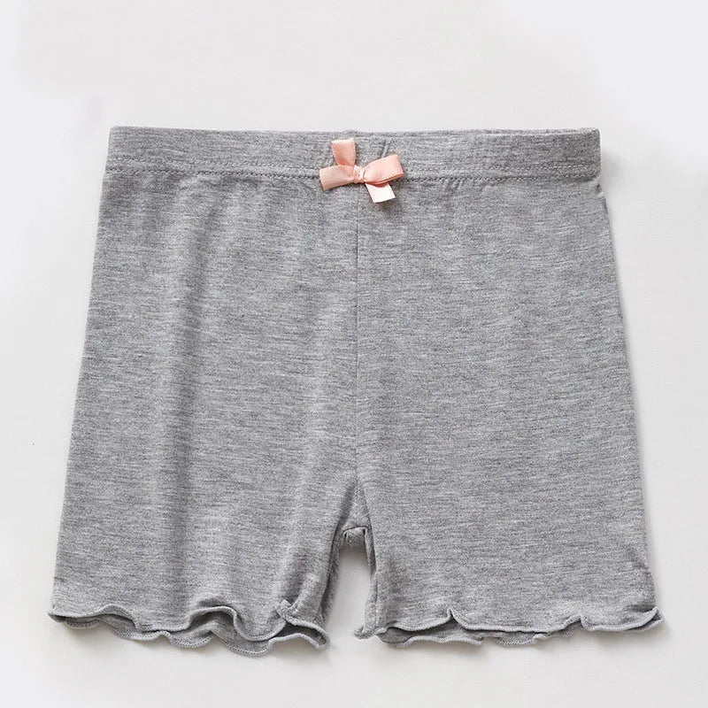 Everyday wear girls' modal safety shorts, soft underpants for active kids