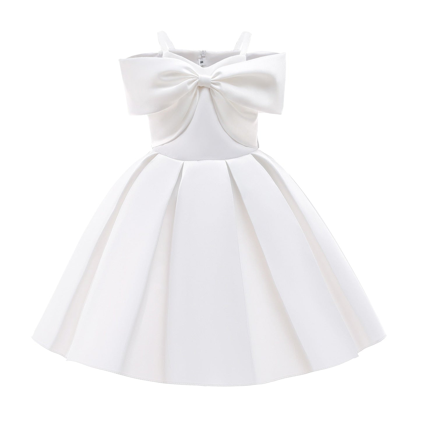 Elegant off-shoulder princess party dress for girls, adorned with whimsical twinkle stars.