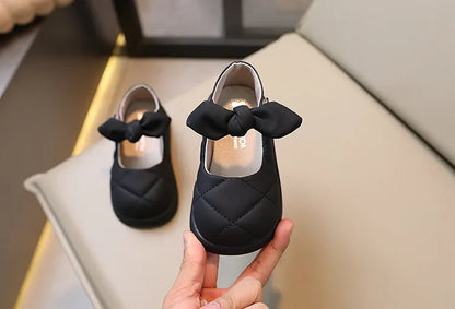 Arrangement of multiple pink bowknot Mary Janes, highlighting the versatile toddler footwear