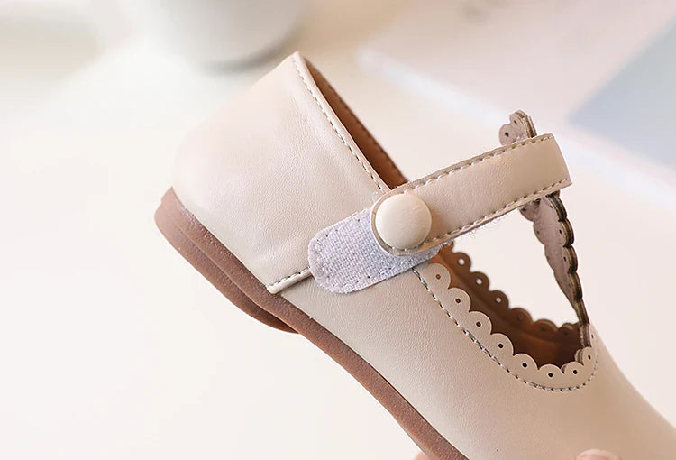 Collection of colorful girls' retro T-strap flats, vintage princess dress shoes for children