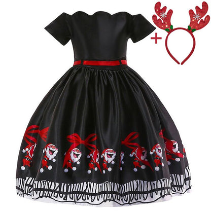 Baby girl pink sequin party dress with cascading ruffle skirt