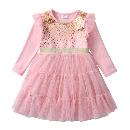 Adorable rabbit print cotton dress for girls. Soft ruffle detailing, perfect casual children's clothing.