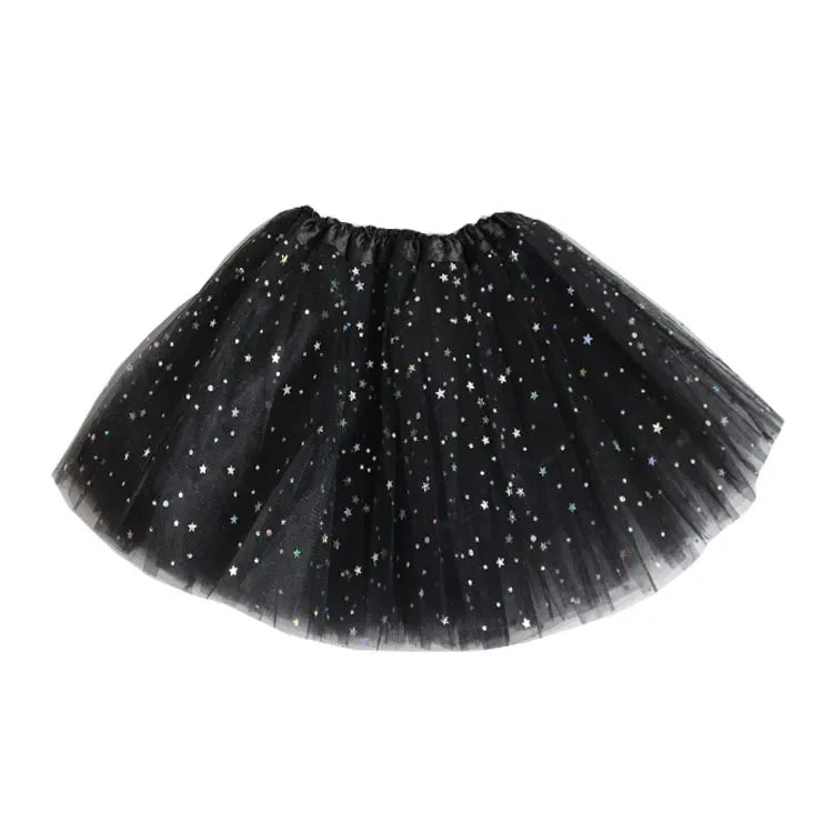 Toddler girl's pink sparkle tutu skirt, perfect for birthdays, photo shoots, and festive events