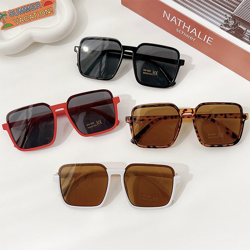 Fashionable geometric sunglasses for girls, providing essential UV eye protection in a stylish frame.