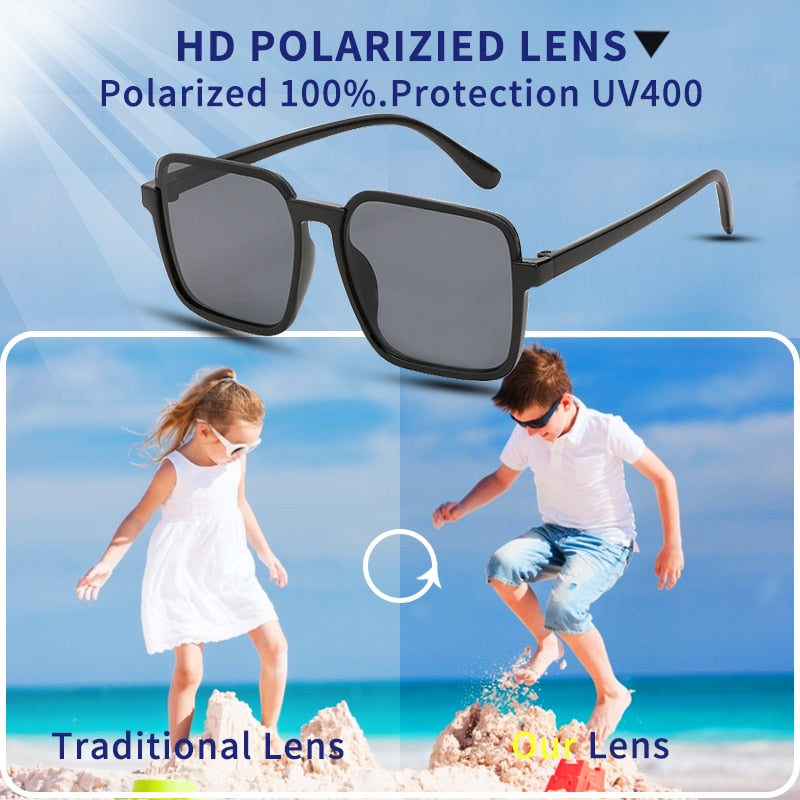 Girls' geometric UV protection sunglasses. Stylish kids' eyewear for sun safety and fashion.