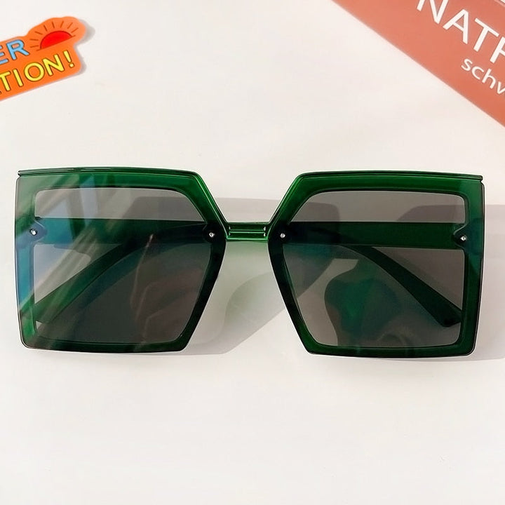 Comfort-fit geometric sunglasses for girls, stylish children's fashion with sun protection.