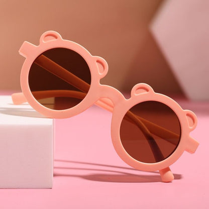Kids' lightweight mirrored sunglasses, comfortable UV protection for girls on the go