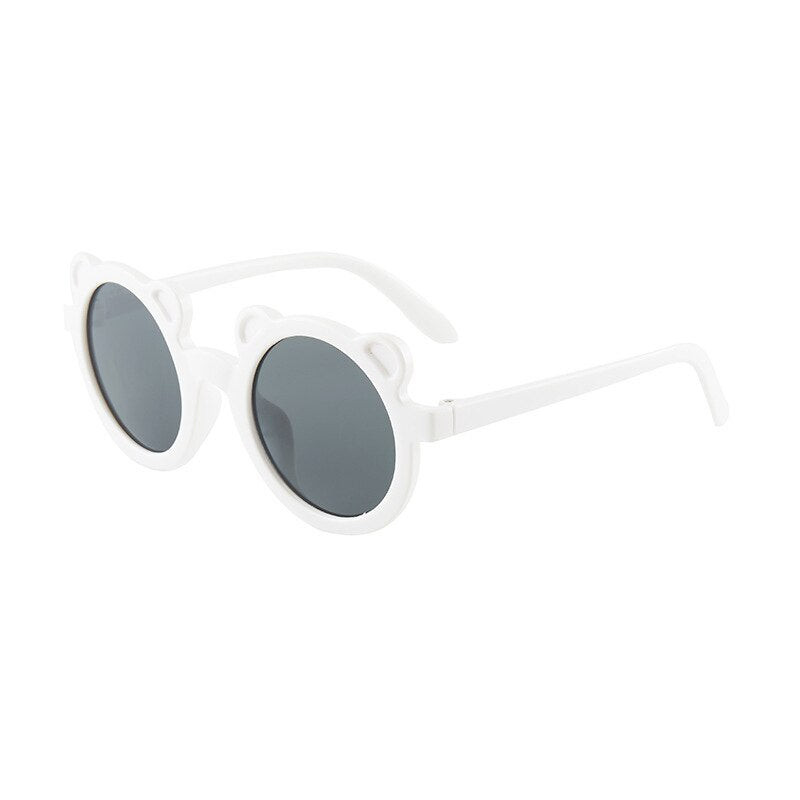 Girls' fashionable mirrored pink sunglasses, UV protection, perfect for beach play