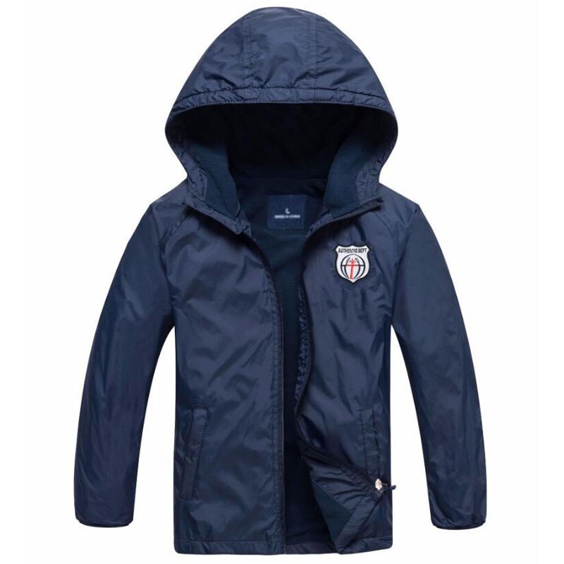 Heart print girls' fall jacket, hooded, waterproof, ideal for outdoor play, kids outerwear