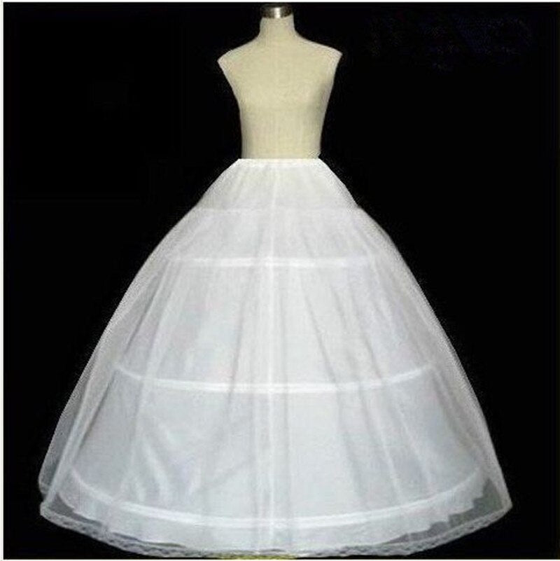 Costume accessory: Kids' white spandex petticoat with double hoops and lace detailing
