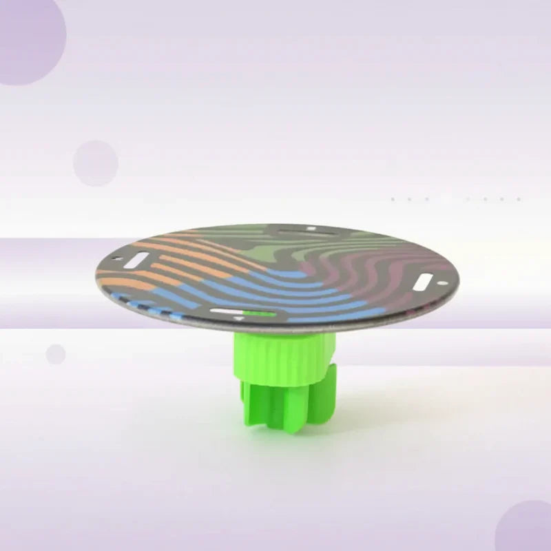 Close-up of GravityFun cards with unique designs during a strategic game session