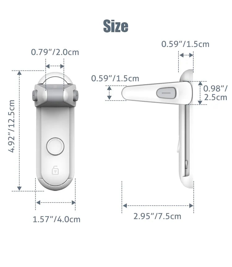 Home security childproof door lever lock, essential for toddler safety and peace of mind
