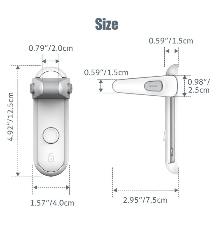Home security childproof door lever lock, essential for toddler safety and peace of mind