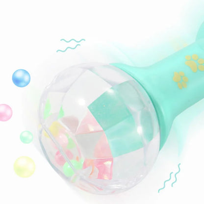 Baby's first sensory toy: LED light and sound rattle, great for fine motor skills