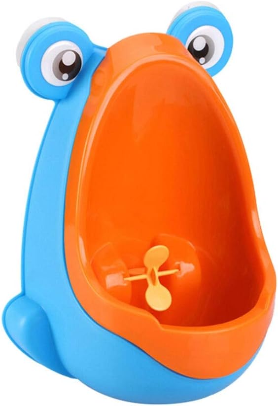 Potty training frog urinal with suction cups, suitable for young boys in bathrooms