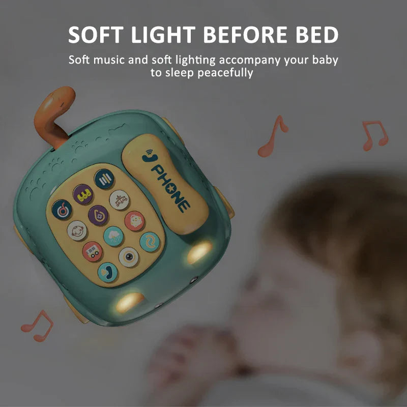 Activity toy: musical piano phone for infants, designed for sensory and cognitive growth