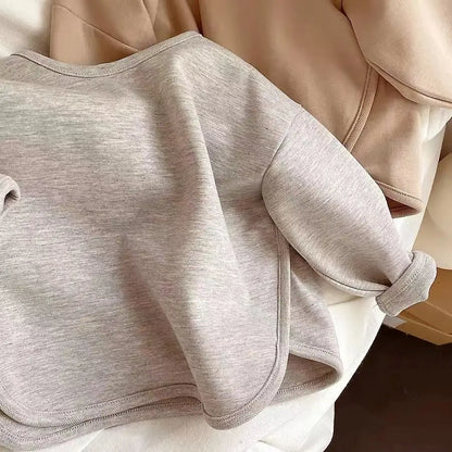 Khaki unisex toddler sweater, comfy soft knit children's apparel, perfect for everyday casual wear.