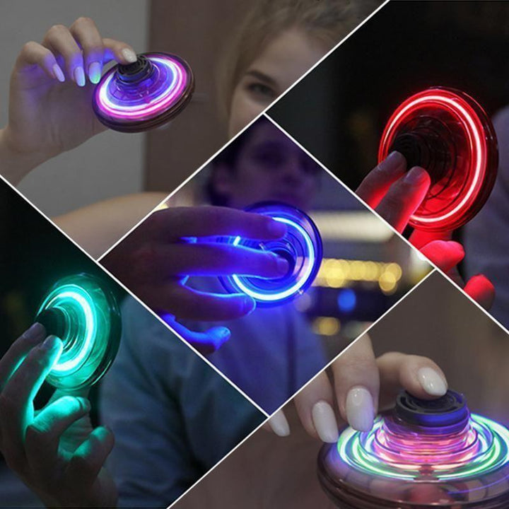 Hand controlled mini helicopter for indoor fun, durable and easy for kids to fly with LED lights.
