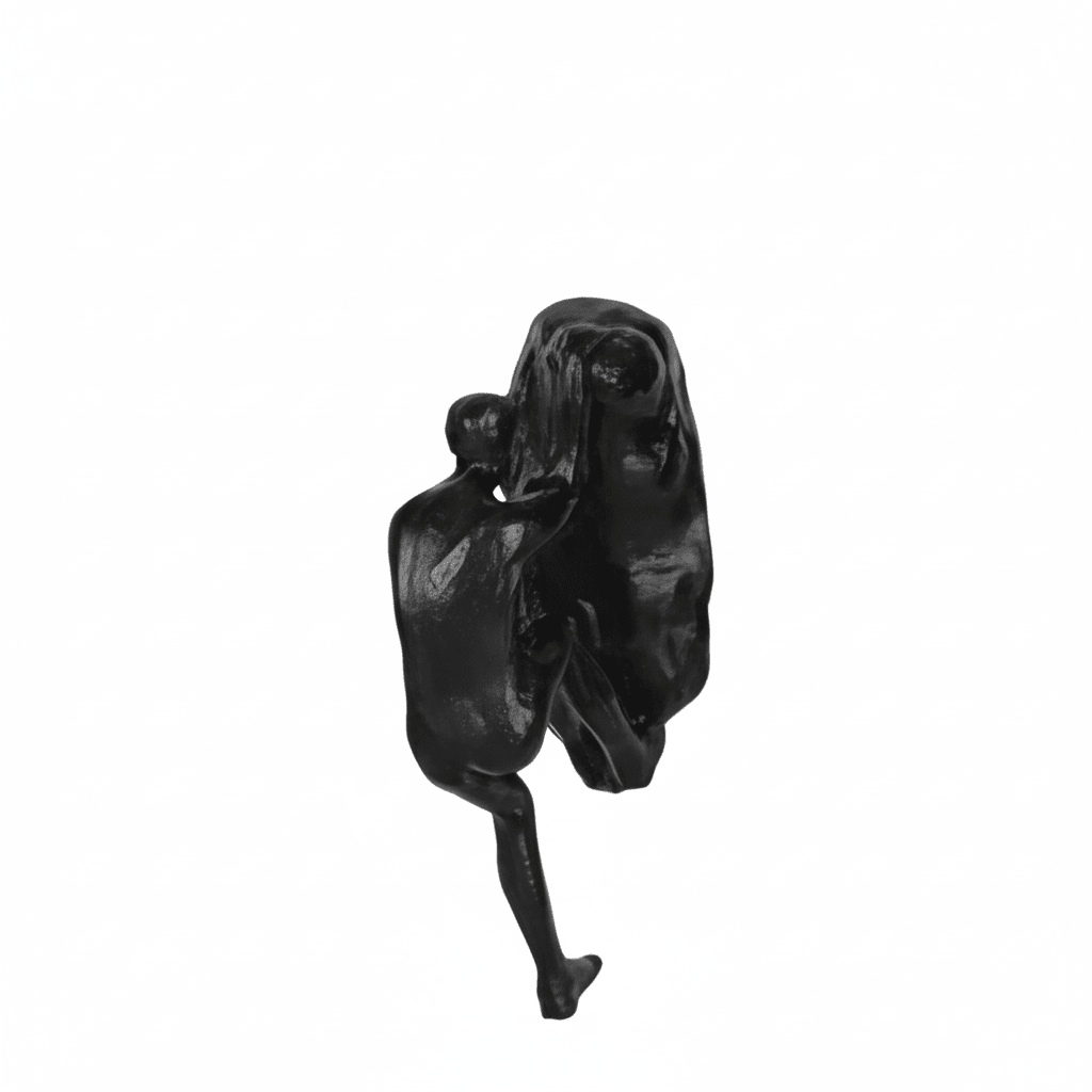 Handcrafted climber silhouette sculpture, adds dynamic touch to any wall decor.