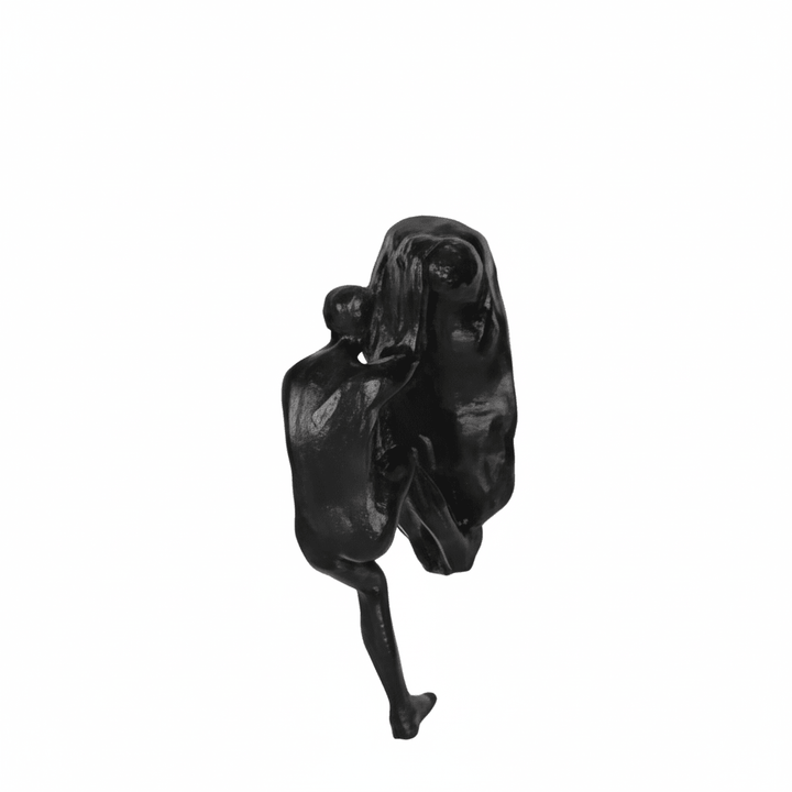 Handcrafted climber silhouette sculpture, adds dynamic touch to any wall decor.