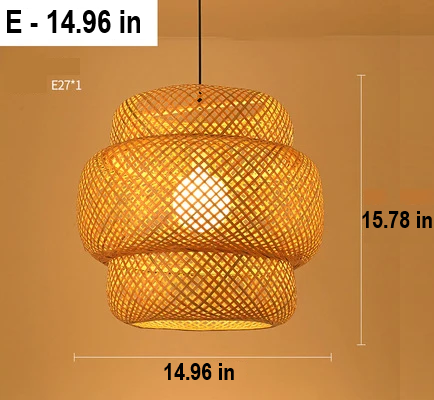 Rattan pendant lamp for natural home decor, a handmade woven light bringing organic style.