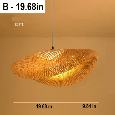 Natural rattan pendant lamp, handcrafted to elevate any home with its unique woven design.