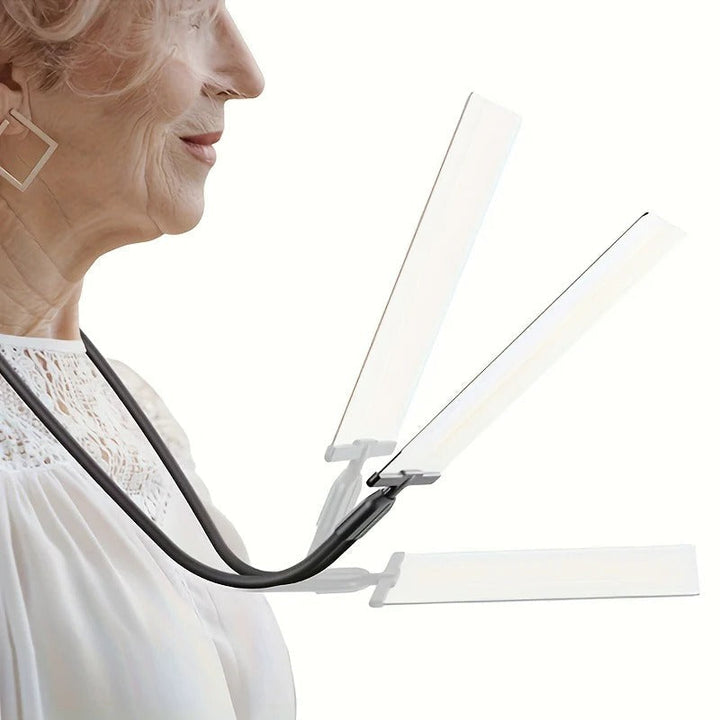 Flexible neck hands-free magnifier, ideal crafting tool & hobby essential for detail work & small print.