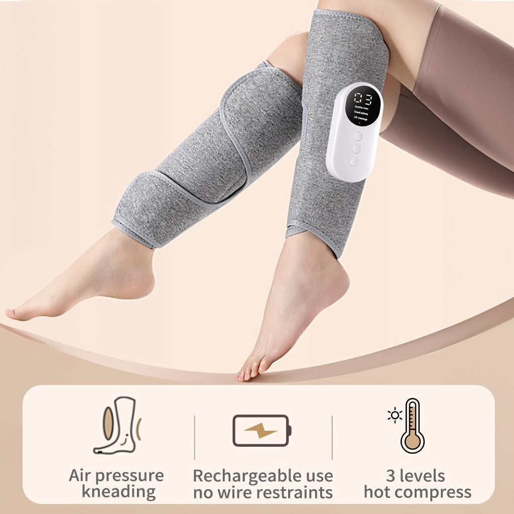 Premium heated leg massager delivering deep relaxation and therapeutic muscle relief for calves and legs.