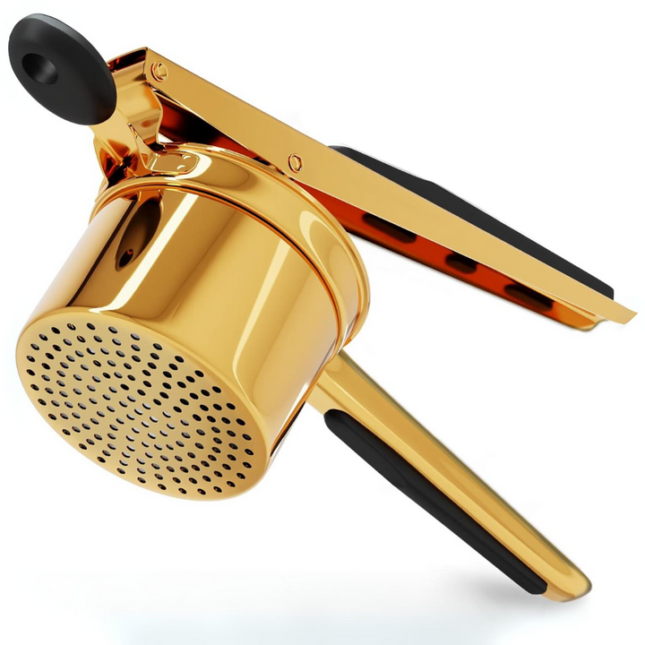 Premium stainless steel vegetable masher for perfect purees. A robust cooking utensil for any kitchen.