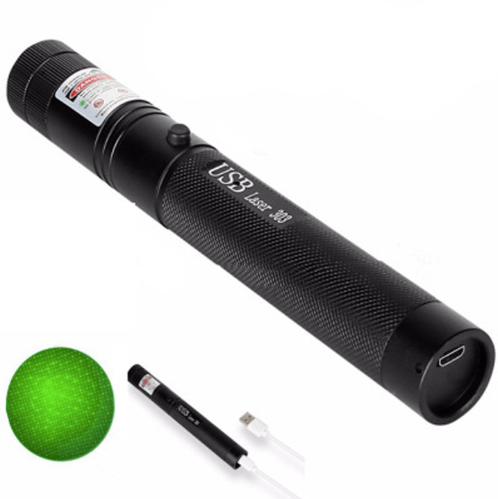 Versatile high-power red laser pointer gadget with adjustable focus & safety lock, ideal for diverse tasks.