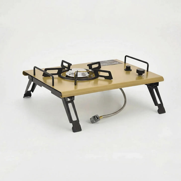 Efficient high-power portable gas stove for quick outdoor cooking, essential hiking gear for adventurers.