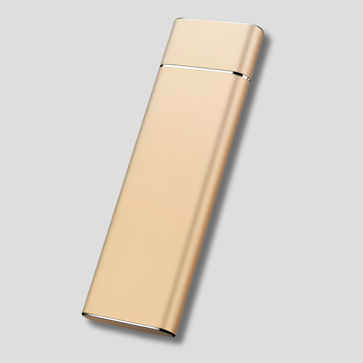 Durable solid-state drive (SSD) for secure, high-speed external data storage & backup; USB-C compatible.