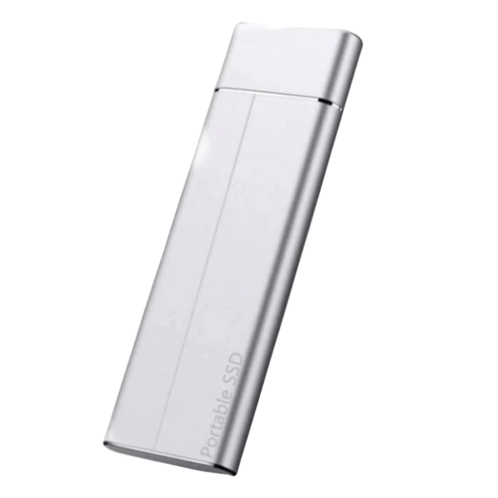 Versatile portable SSD external storage with USB-C for high-speed data transfer, ideal for digital backup.