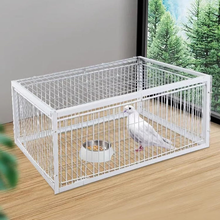Animal-safe live bird trap for humane wildlife control & yard protection. Ideal pest management.